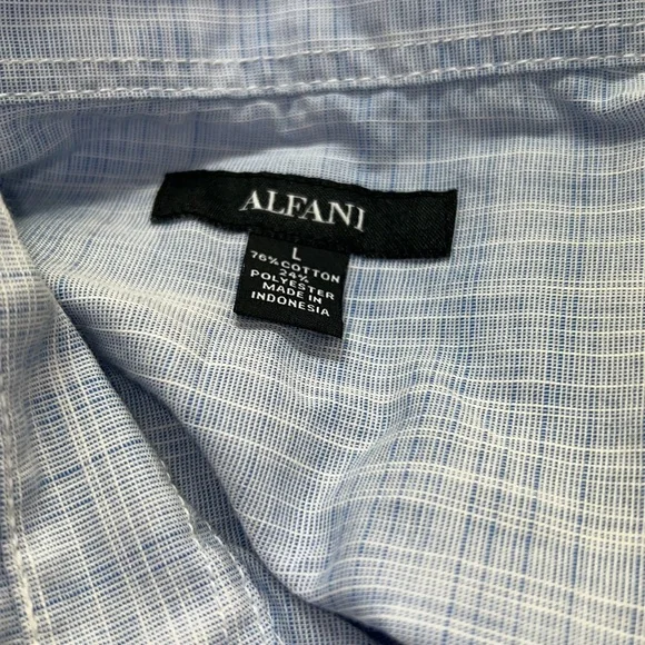 Alfani Short Sleeve Mens Button Down Shirt - Picture 5 of 6